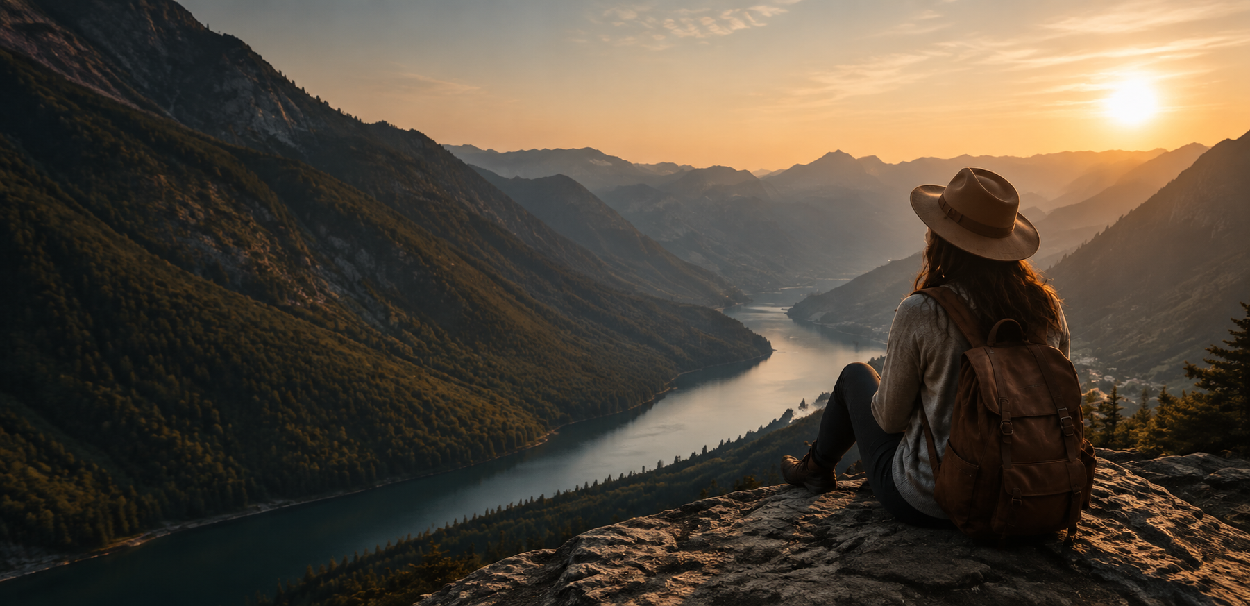 Mountain valley traveller